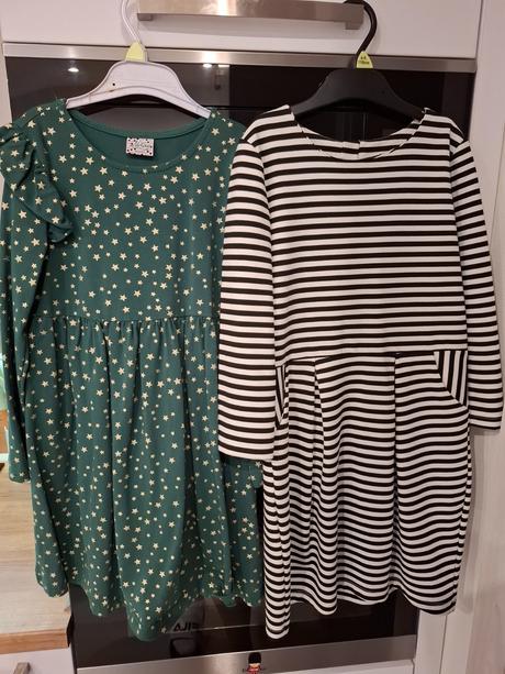 H&m šaty + zelené grátis, 134