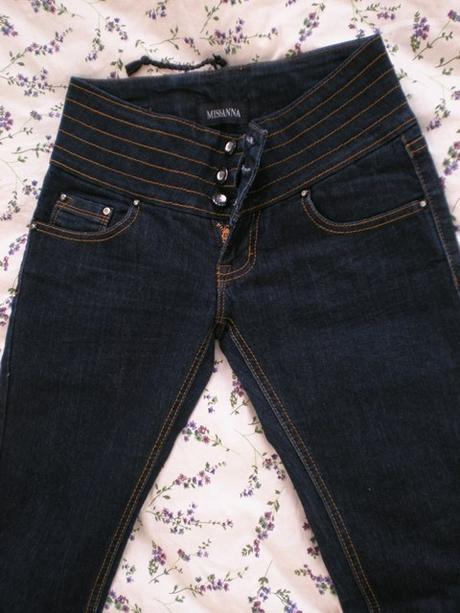 Skinny džínsy miss anna - tmavomodré, 36