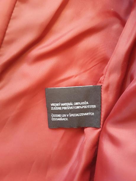 Kožený kabát značka k cero, xl