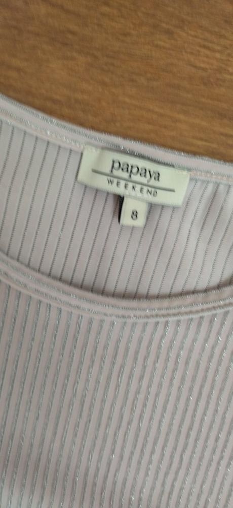 Vrúbkované tričko/blúzka, papaya,s