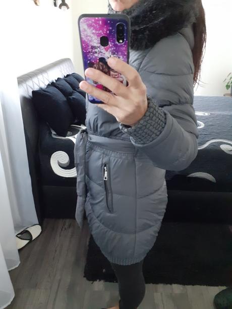 Dlhá zimná vetrovka, s