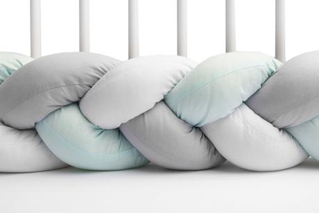 Sensillo mantinel do postieľky vrkoč mätový, šírka (cm): 40,dĺžka (cm): 210