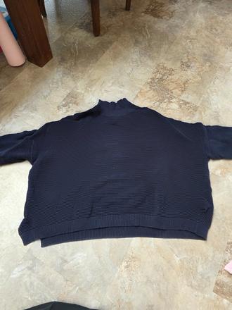 Tmavomodrý pulover, xl