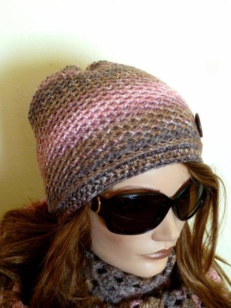 Hnedo staroruzova nenosena hackovana satka, xl / xxl / xxxl