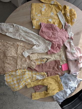 Mix oblečenia 9-12m ( lindex, zara, h&m, newbie, 86–98