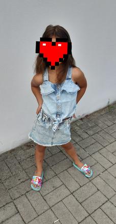 Jeansový setík,oblečený 2x, reserved,110