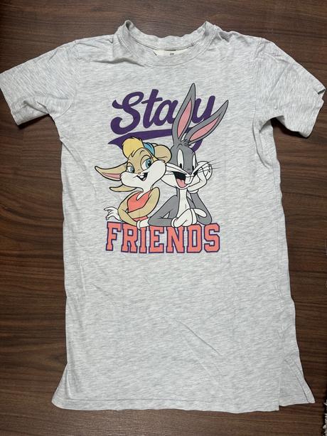 Nočná košeľa bugs bunny v. 122/128, h&m,122