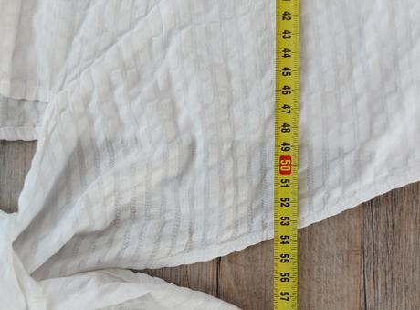 Biela blúzka s uzlíkom, h&m,34