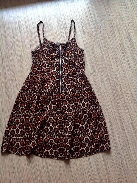Tigrované šaty/1h, h&m,xs