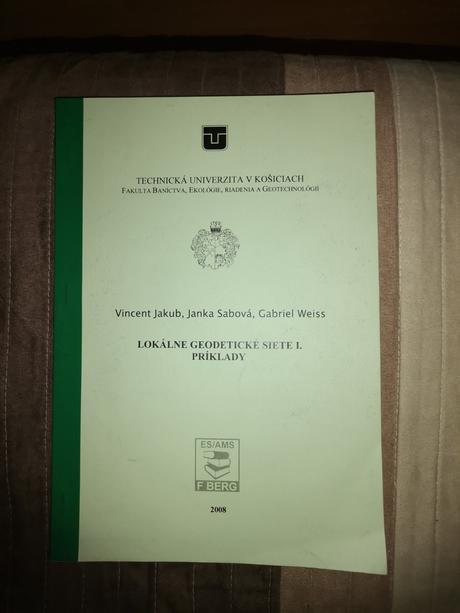 Skriptá lokálne geodetické siete i, príklady, 