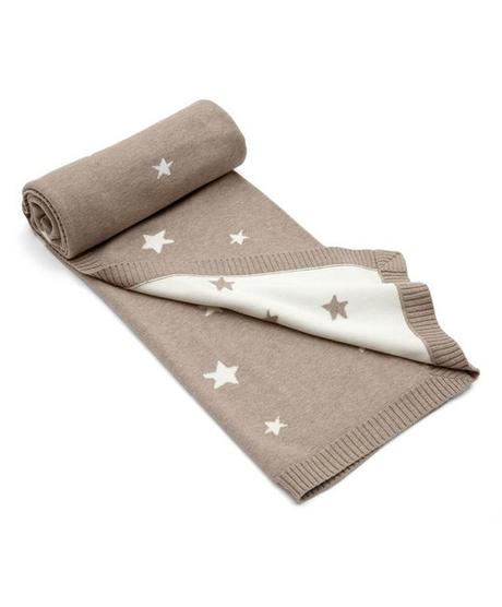 Mamas & papas pletená deka s hviezdami millie & bo,