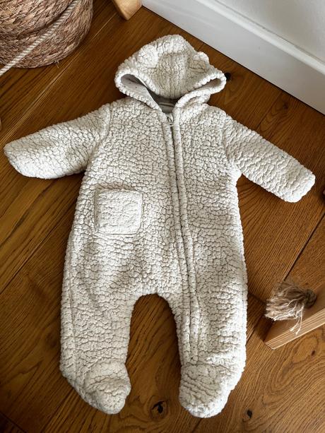 Huňatý zara overal, zara,56