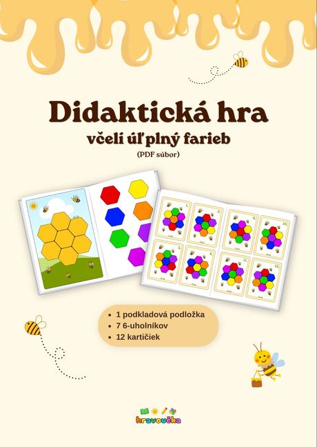 Včelí úľ plný farieb, didaktická hra, 