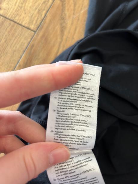 Čierna športová mikina, crivit,s