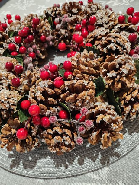 Dekoračný vianočný veniec,