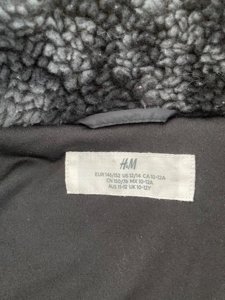 Kockovana fleecova bunda, h&m,146
