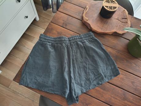 Zara ľanové šortky l-xl, zara,l