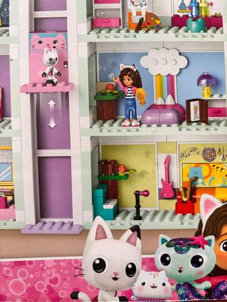 Veľké lego gabby's dollhouse, kúzelný domček,