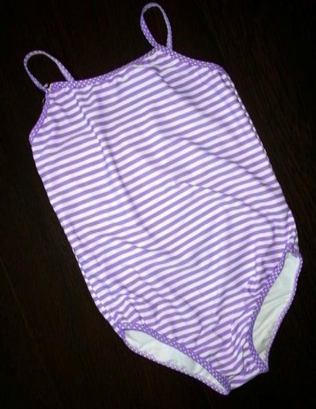 Jednoduché fialové plavky pre 10-11 roč. slečnu, tu,146
