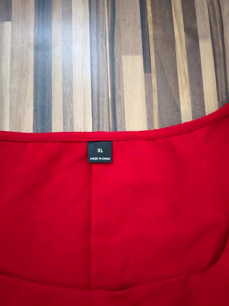 Červený top l/xl nový, xl