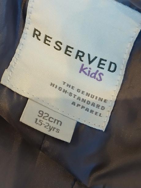 Dievčenský zimný kabát sivý reserved (92), reserved,92