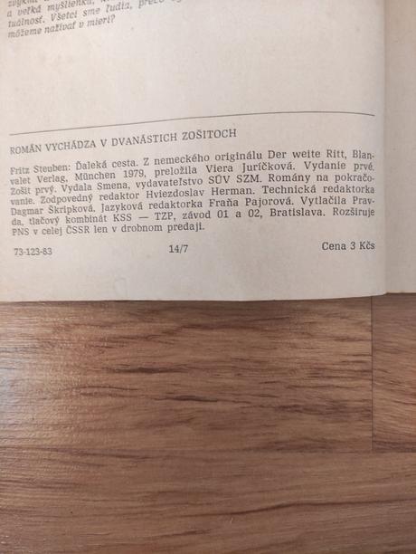 Román na pokračovanie - ďaleká cesta,