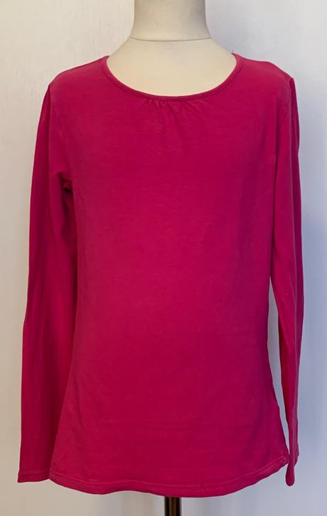 H&m tmavoružové dievčenské tričko, h&m,146