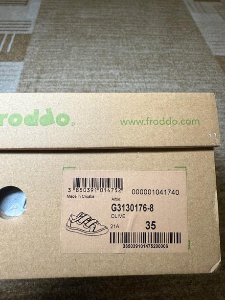 Froddo poltopánky 35 olive, froddo,35