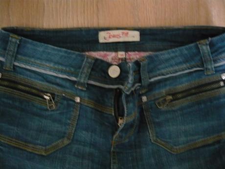 Riflová sukňa, etam,38