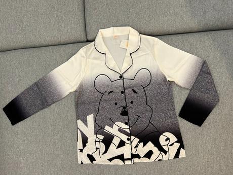 Saténové pyžamo macko pú, s