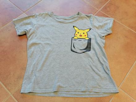 Tričko s motívom pikachu, veľ. 128/134, 128