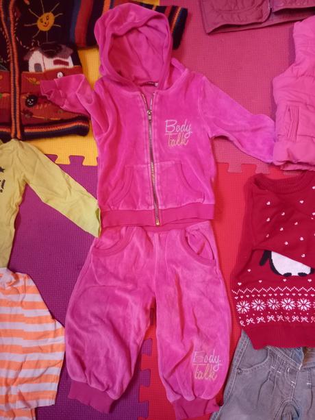 Mix oblečenia 80-92 (rifle, tepl. supr., šaty), 86–98