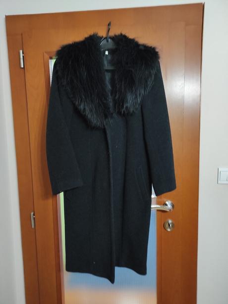 Dámsky vlnený kabát, 36