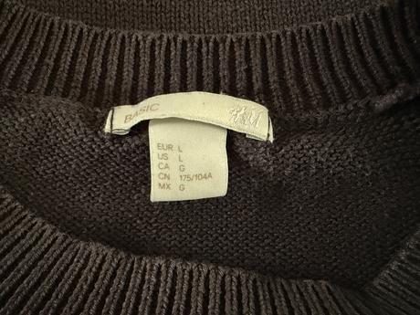 Pletený sveter, h&m,l