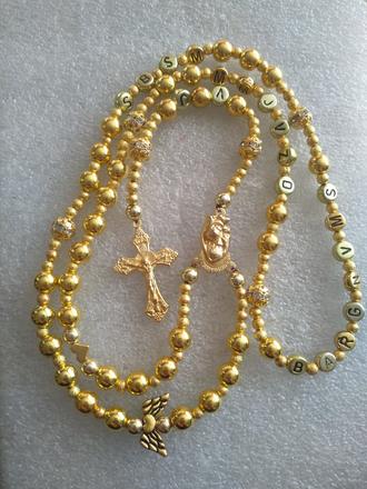 Ruženec s menom a dátumom e080,