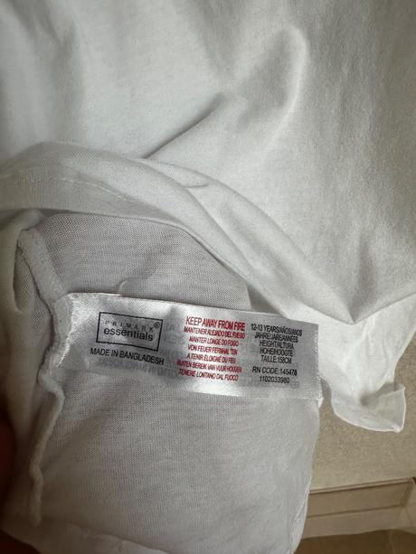 Sada bavlnených tielok, primark,158