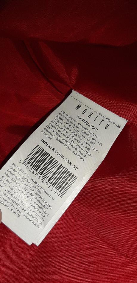 Sýto červené sako/blejzer, mohito,32