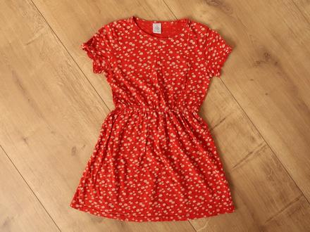 Letné šaty lindex 122/128 (6-8 r.) margarétky, lindex,122