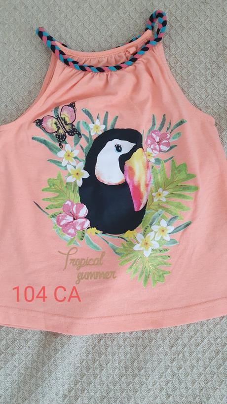 Letne tielko papagaj, palomino,104