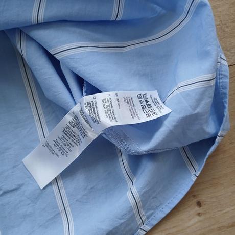 Bledomodrá bavlnená košeľa/blúzka na viazanie, f&f,44