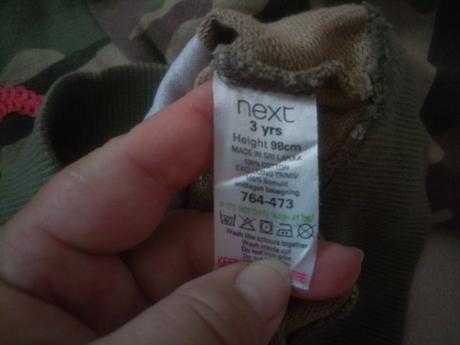 Krasna bavlnena maskacova mikina, next,98