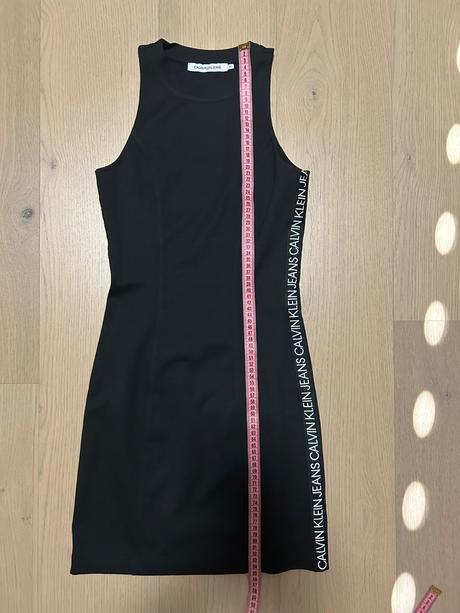 Calvin klein šaty xs logo, calvin klein,xs