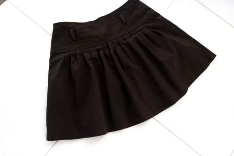 Zara basic sukňa, hnedá, v. xs, zara,xs