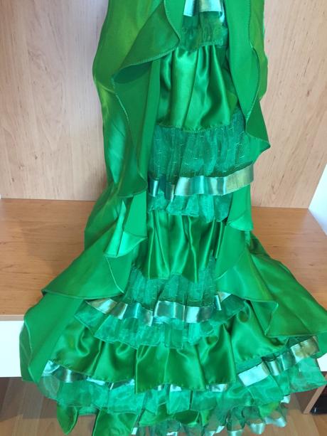 Retro saty v zelenej farbe, xs