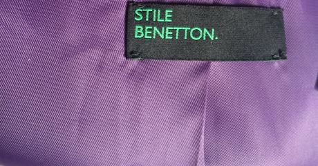 Kabát vlnený dámsky benetton č.42, uk10, veľ. s, benetton,s