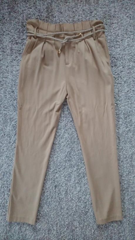 Elastické nohavice s vysokým pásom, vero moda,s