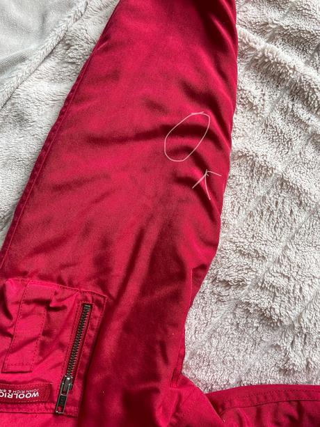Krasna cervena bunda woolrich v.s, s