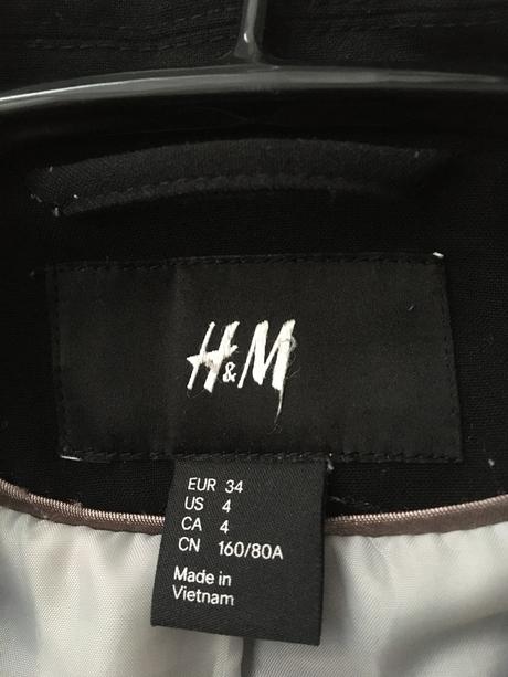 Čierne sako, h&m,34