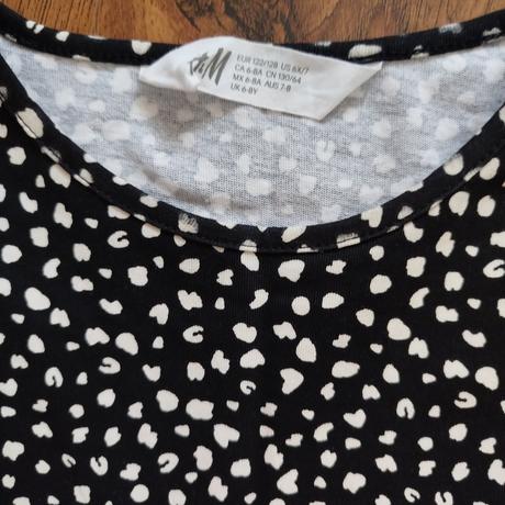 Krásne letné šaty v top stave - raz oblečené, h&m,134