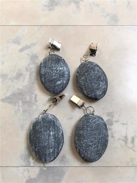 Naturálne ťažítka na obrus - kamene, 